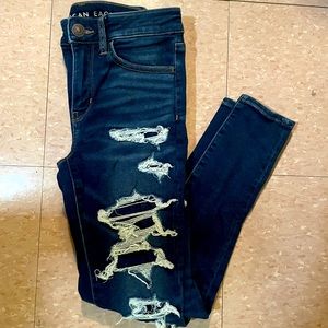 American Eagle Ripped Cozy Next Level Stretch High Rise Jegging